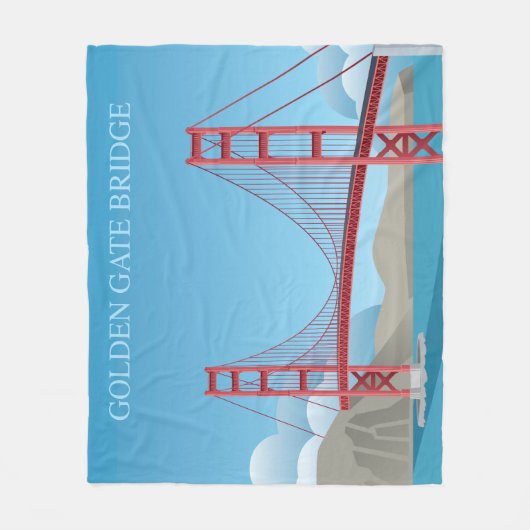 Golden gate bridge | San Francisco Fleecedecke (Vorderseite)