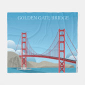 Golden gate bridge | San Francisco Fleecedecke (Vorderseite (Horizontal))