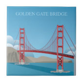 Golden gate bridge | San Francisco Fliese (Vorderseite)