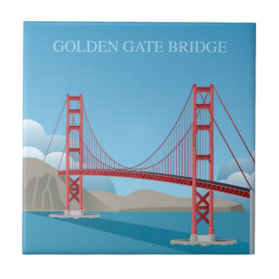 Golden gate bridge   San Francisco Fliese