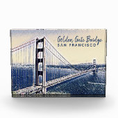 Golden Gate Bridge San Francisco Fotoblock (Vorderseite)