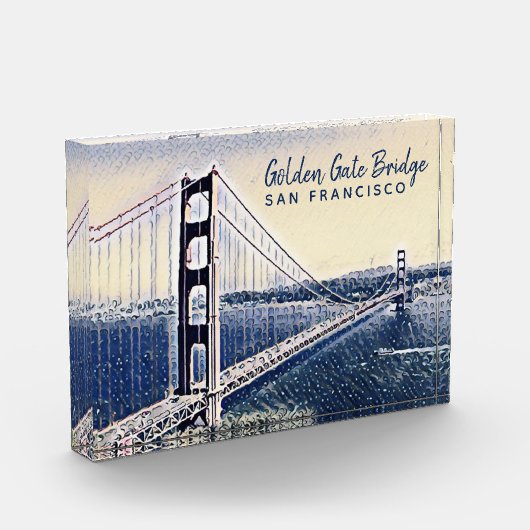 Golden Gate Bridge San Francisco Fotoblock (Links)