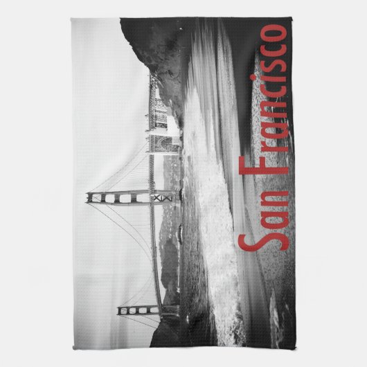 Golden gate bridge, San Francisco Geschirrtuch (Vertikal)