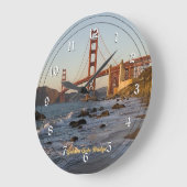 Golden Gate Bridge, San Francisco Große Wanduhr (Winkel)
