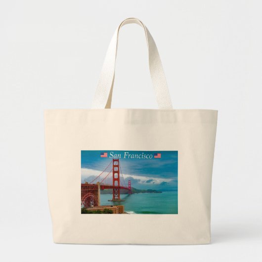Golden Gate Bridge San Francisco Jumbo Stoffbeutel (Vorne)