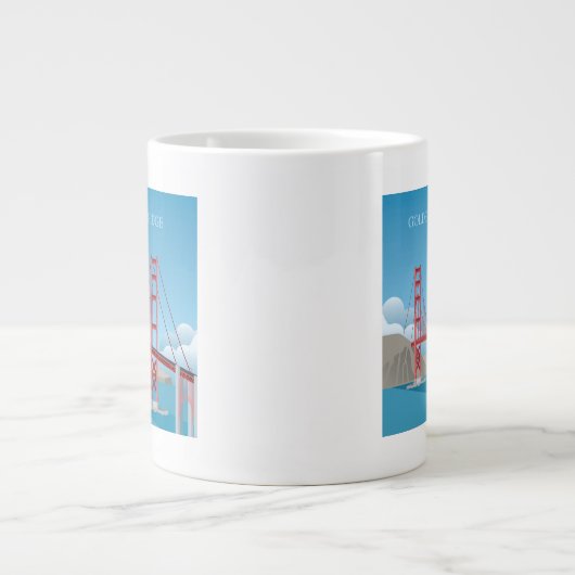 Golden Gate Bridge| San Francisco Jumbo-Tasse (Vorderseite)