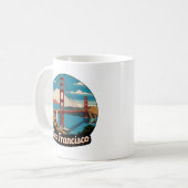 Golden Gate Bridge San Francisco Kaffeetasse (Vorderseite Links)