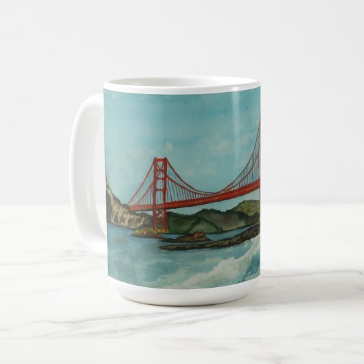 Golden Gate Bridge San Francisco Kaffeetasse (Vorderseite Links)