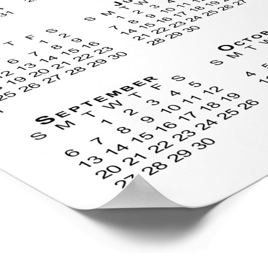 Golden Gate Bridge San Francisco - Kalender 2026 Poster (Ecke)