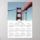 Golden Gate Bridge San Francisco - Kalender 2026 Poster (Vorne)