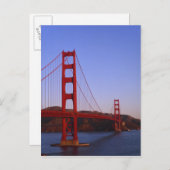 Golden Gate Bridge, San Francisco, Kalifornien, 2 Postkarte (Vorne/Hinten)