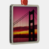 Golden Gate Bridge, San Francisco, Kalifornien, 6 Silbernes Ornament (Rechts)
