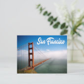 Golden Gate Bridge San Francisco, Kalifornien CA Postkarte (Stehend Vorderseite)