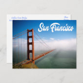 Golden Gate Bridge San Francisco, Kalifornien CA Postkarte (Vorne/Hinten)