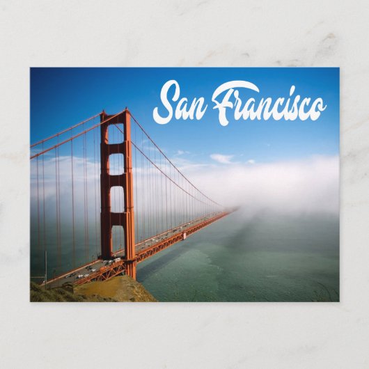 Golden Gate Bridge San Francisco, Kalifornien CA Postkarte (Vorderseite)