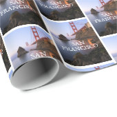 Golden Gate Bridge | San Francisco Kalifornien Geschenkpapier (Rolleneckpunkt)