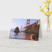 Golden Gate Bridge | San Francisco Kalifornien Karte (Gelbe Blume)