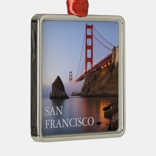 Golden Gate Bridge | San Francisco Kalifornien Ornament Aus Metall (Rechts)