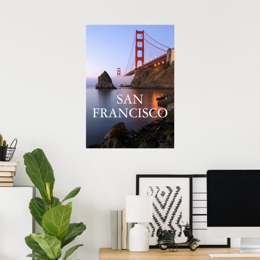 Golden Gate Bridge | San Francisco Kalifornien Poster (Heimbüro)