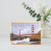 Golden Gate Bridge, San Francisco, Kalifornien Postkarte (Stehend Vorderseite)