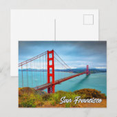 Golden Gate Bridge, San Francisco, Kalifornien Postkarte (Vorne/Hinten)