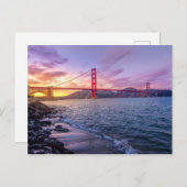 GOLDEN GATE BRIDGE, SAN FRANCISCO, KALIFORNIEN POSTKARTE (Vorne/Hinten)