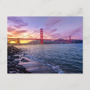 GOLDEN GATE BRIDGE, SAN FRANCISCO, KALIFORNIEN POSTKARTE