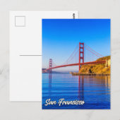 Golden Gate Bridge, San Francisco, Kalifornien Postkarte (Vorne/Hinten)