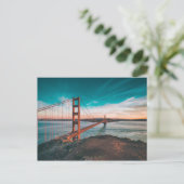 GOLDEN GATE BRIDGE, SAN FRANCISCO, KALIFORNIEN POSTKARTE (Stehend Vorderseite)
