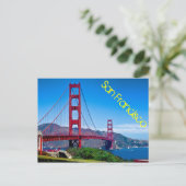 Golden Gate Bridge, San Francisco, Kalifornien Postkarte (Stehend Vorderseite)