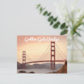 Golden Gate Bridge, San Francisco, Kalifornien, US Postkarte (Stehend Vorderseite)