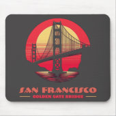 Golden Gate Bridge San Francisco Kalifornien USA Mousepad (Vorne)