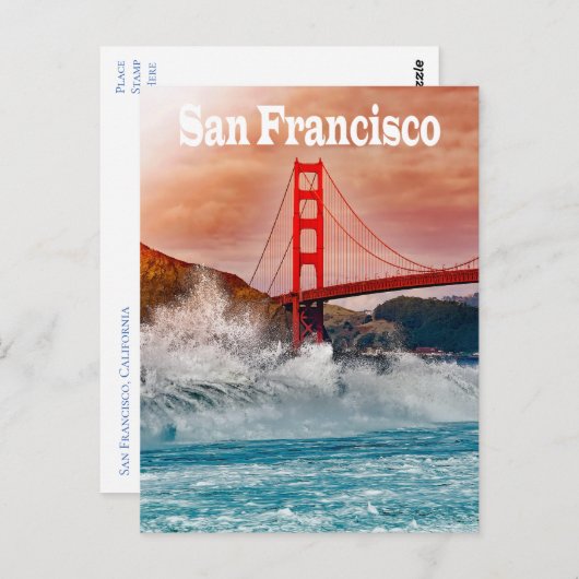 Golden Gate Bridge, San Francisco Kalifornien USA Postkarte (Vorne/Hinten)