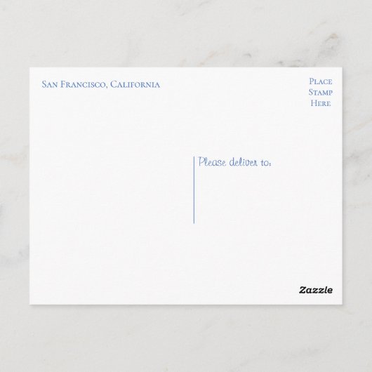 Golden Gate Bridge, San Francisco Kalifornien USA Postkarte (Rückseite)