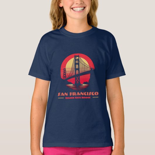 Golden Gate Bridge San Francisco Kalifornien USA T-Shirt (Vorderseite)
