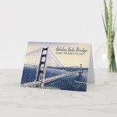 Golden Gate Bridge San Francisco Karte (Vorderseite)