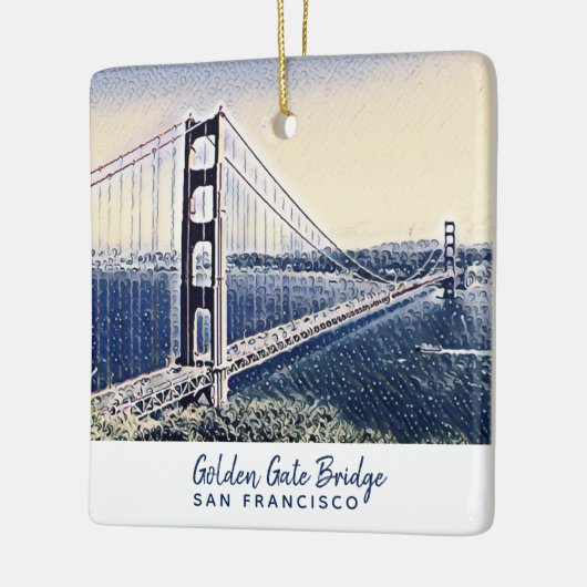 Golden Gate Bridge San Francisco Keramikornament (Links)