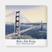 Golden Gate Bridge San Francisco Magnet (Vorne)