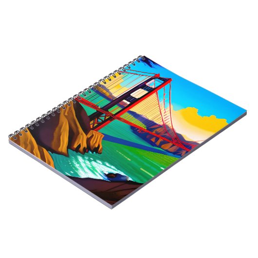 Golden Gate Bridge, San Francisco Notizblock (Linke Seite)