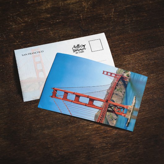 Golden Gate Bridge San Francisco Postcard Einladung