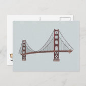 Golden Gate Bridge - San Francisco - Postcard Postkarte (Vorne/Hinten)