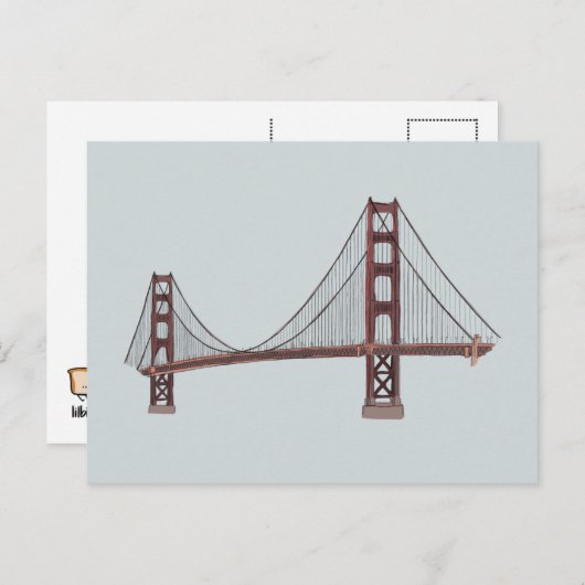 Golden Gate Bridge - San Francisco - Postcard Postkarte (Vorne/Hinten)