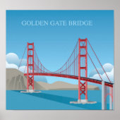 Golden Gate Bridge | San Francisco Poster (Vorne)