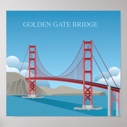 Golden Gate Bridge | San Francisco Poster (Vorne)