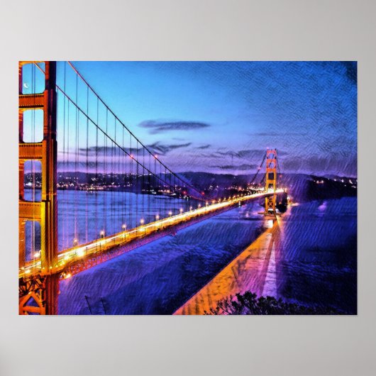 Golden Gate Bridge San Francisco Poster (Vorne)