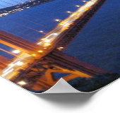 Golden Gate Bridge San Francisco Poster (Ecke)
