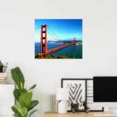 Golden Gate Bridge - San Francisco Poster (Heimbüro)
