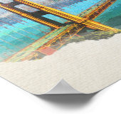 Golden Gate Bridge San Francisco Poster (Ecke)