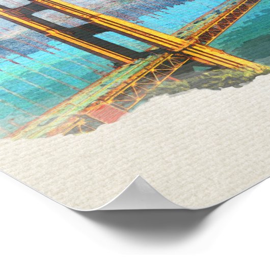 Golden Gate Bridge San Francisco Poster (Ecke)