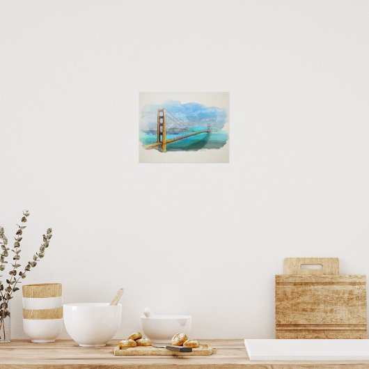 Golden Gate Bridge San Francisco Poster (Küche)
